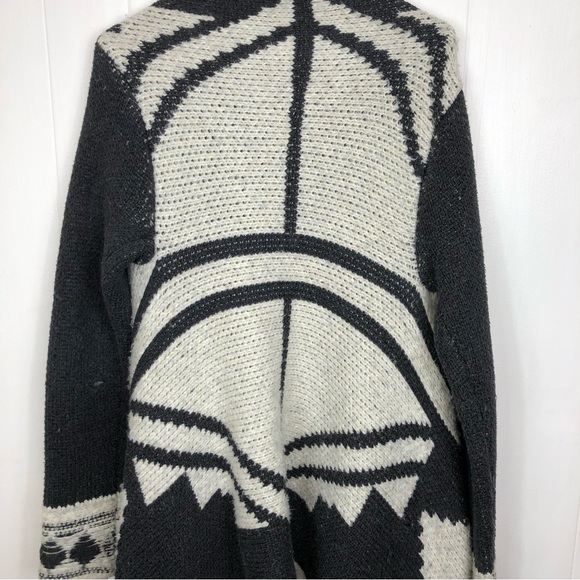 Line The Label Jacquard Open Sweater Sz M - Picture 11 of 12